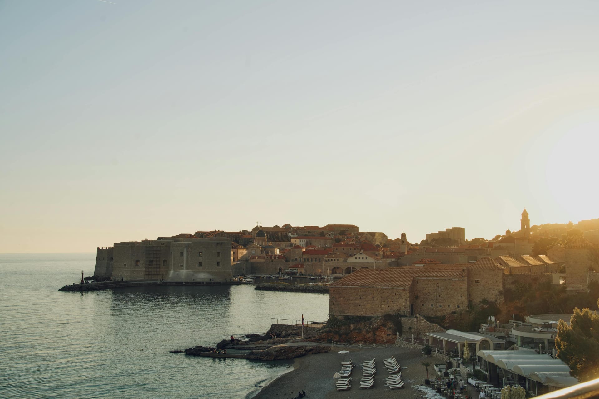 Dubrovnik Old Town at golden hour